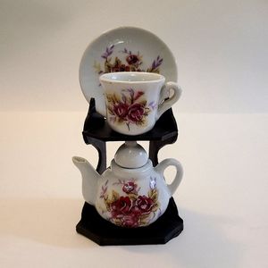 Miniature Tea Set With Stand